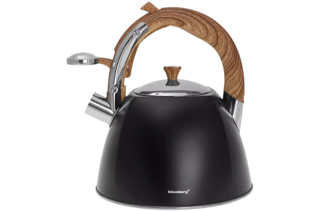 Czajnik KLAUSBERG KB-7498 Wysoka jakość trwałość stal nierdzewna wykonanie estetyczny wygląd każdy rodzaj kuchenek indukcyjne gazowe elektryczne ceramiczne