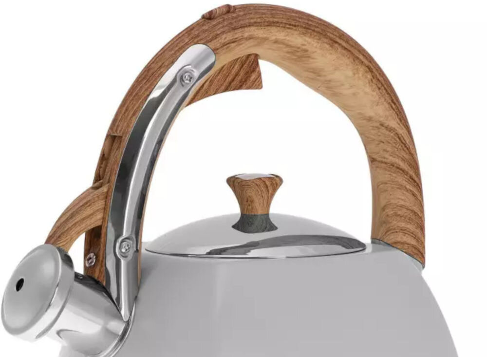 Czajnik KLAUSBERG KB-7500 pojemność 3 litrów funkcja gwizdka dźwiękowe informowanie o zagotowaniu wody bezpieczeństwo użytkowania ergonomicznie zaprojektowany uchwyt wygodne trzymanie łatwe nalewanie wody intuicyjna obsługa dobrze przemyślany kształt proste komfortowe korzystanie