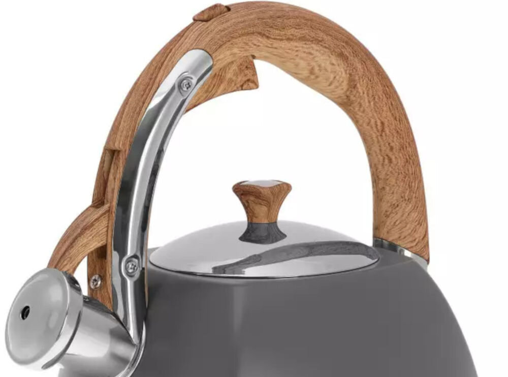 Czajnik KLAUSBERG KB-7501 pojemność 3 litrów funkcja gwizdka dźwiękowe informowanie o zagotowaniu wody bezpieczeństwo użytkowania ergonomicznie zaprojektowany uchwyt wygodne trzymanie łatwe nalewanie wody intuicyjna obsługa dobrze przemyślany kształt proste komfortowe korzystanie