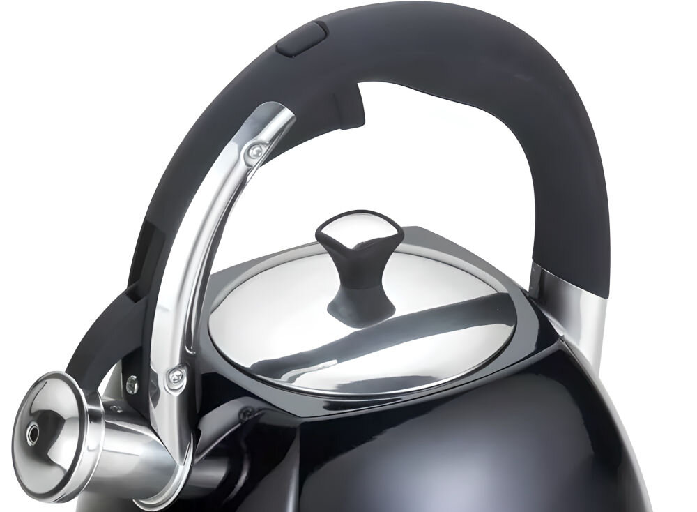 Czajnik KLAUSBERG KB-7410 pojemność 2,2 litra funkcja gwizdka dźwiękowe informowanie o zagotowaniu wody bezpieczeństwo użytkowania ergonomicznie zaprojektowany uchwyt wygodne trzymanie łatwe nalewanie wody intuicyjna obsługa dobrze przemyślany kształt proste komfortowe korzystanie