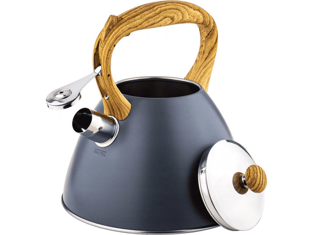 Czajnik KLAUSBERG KB-7297 wysokogatunkowa stal nierdzewna trwałość odporność na korozje odporność na działanie wysokich temperatur stylowy design solidna konstrukcja do kazdej kuchni praktyczny estetyczny element wyposażenia 