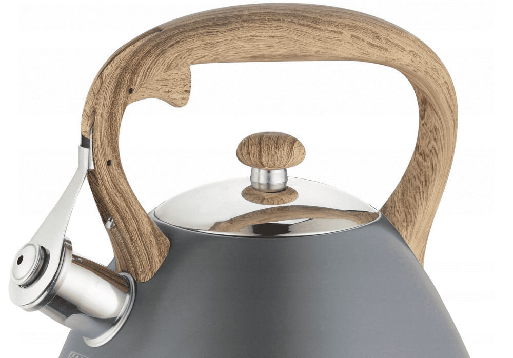 Czajnik KLAUSBERG KB-7297 pojemność 3 litrów funkcja gwizdka dźwiękowe informowanie o zagotowaniu wody bezpieczeństwo użytkowania ergonomicznie zaprojektowany uchwyt wygodne trzymanie łatwe nalewanie wody intuicyjna obsługa dobrze przemyślany kształt proste komfortowe korzystanie 