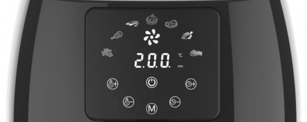 Frytkownica beztłuszczowa KLAUSBERG KB-7551 Air Fryer obsluga sterowanie 8 wbudowanych programów intuicyjny panel sterowania