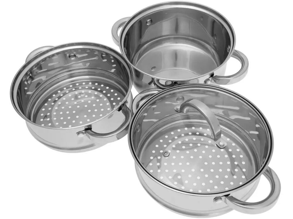 Garnek KLAUSBERG KB-7139 20 cm do gotowania na parze elegancja praktyczność wykonany ze stali nierdzewnej estetycznie się prezentuje trwały stalowa konstrukcja łatwe czyszczenie dno termiczne z przewodzeniem ciepła szybkie nagrzewanie żywności dłuższe utrzymywanie ciepła przygotowywanie posiłków pojemność 3,1 l 