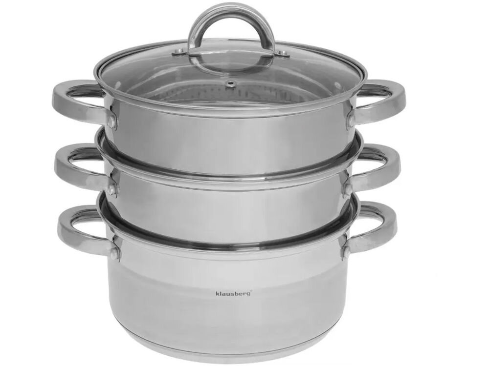 Garnek KLAUSBERG KB-7142 22 cm zdrowy oszczędny sposób na gotowanie z niewielką ilością wody z minimalną ilością tłuszczu zachowanie wartości odżywczych witaminy minerały zdrowy tryb życia praktyczna obręcz do nalewania zapobieganie kapaniu komfort użytkowania możliwość mycia w zmywarce łatwe utrzymanie w czystości 