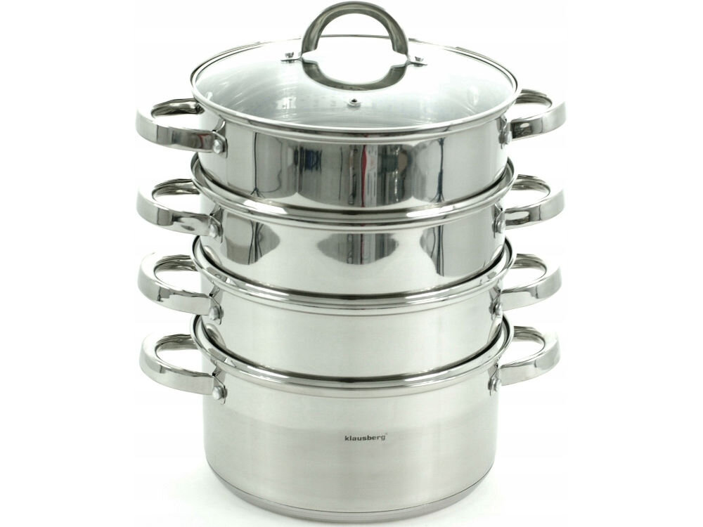 Garnek KLAUSBERG KB-7143 22 cm zdrowy oszczędny sposób na gotowanie z niewielką ilością wody z minimalną ilością tłuszczu zachowanie wartości odżywczych witaminy minerały zdrowy tryb życia praktyczna obręcz do nalewania zapobieganie kapaniu komfort użytkowania możliwość mycia w zmywarce łatwe utrzymanie w czystości 