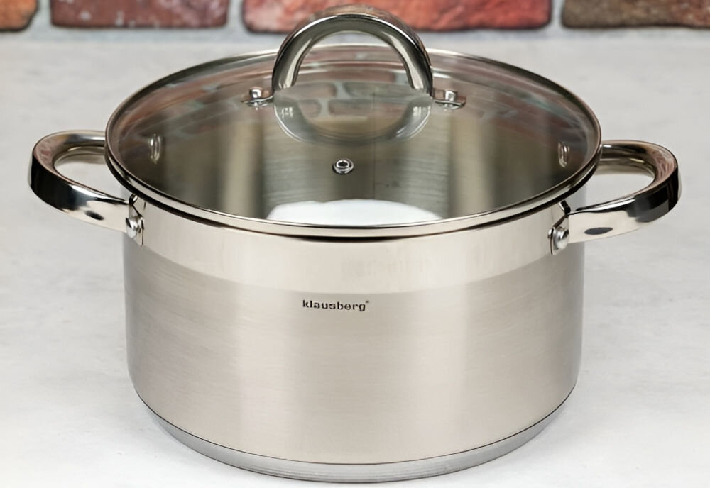 Garnek KLAUSBERG KB-7125 22 cm do kuchni garnek na blacie pokrywa rączki