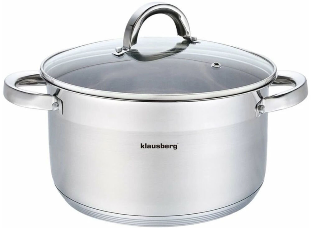 Garnek KLAUSBERG KB-7129 30 cm praktyczna obręcz do nalewania zapobieganie kapaniu chłodne uchwyty garnka wygoda bezpieczeństwo łatwa w czyszczeniu powierzchnia proste utrzymanie w czystości możliwość mycia w zmywarce funkcjonalność oszczędność czasu 