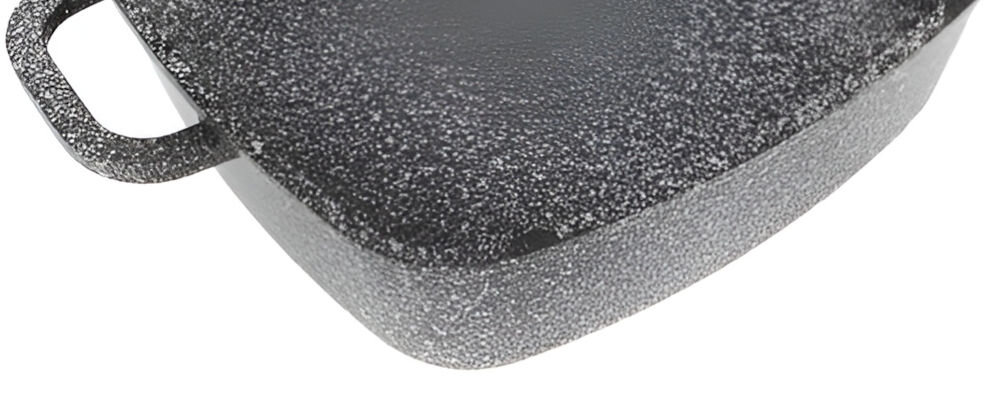 Garnek KLAUSBERG KB-7531 26 cm z odlewanego aluminium ceramiczna powłoka marmurkowa zapobieganie przywieraniu gotowanie z minimalną ilością tłuszczu łatwy w czyszczeniu solidna konstrukcja równomierne rozprowadzenie i utrzymanie ciepła zwiększona energooszczędność wytrzymałe dno odporna na odkształcenia do wszystkich typów kuchenek indukcja uniwersalny praktyczny 