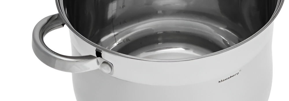 Garnek KLAUSBERG KB-7164 26 cm praktyczna obręcz do nalewania zapobieganie kapaniu chłodne uchwyty garnka wygoda bezpieczeństwo łatwa w czyszczeniu powierzchnia proste utrzymanie w czystości możliwość mycia w zmywarce funkcjonalność oszczędność czasu