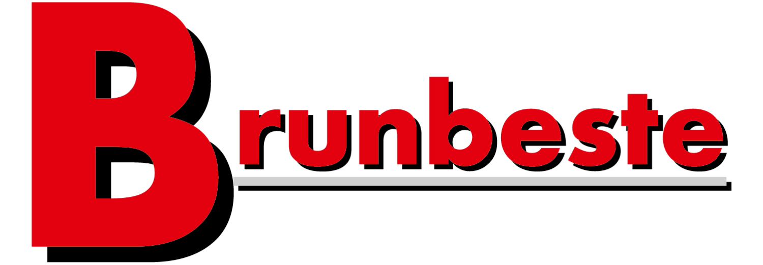 Logo z dużą literą \'B\' w kolorze czerwonym z czarnym cieniem, obok której znajduje się napis \'runbeste\' w czerwonym kolorze z czarnym cieniem i podkreśleniem.