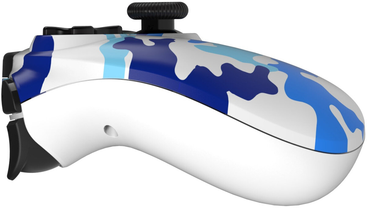 Kontroler COBRA QSP417 Niebiesko-bialy Moro ergonomiczna konstrukcja