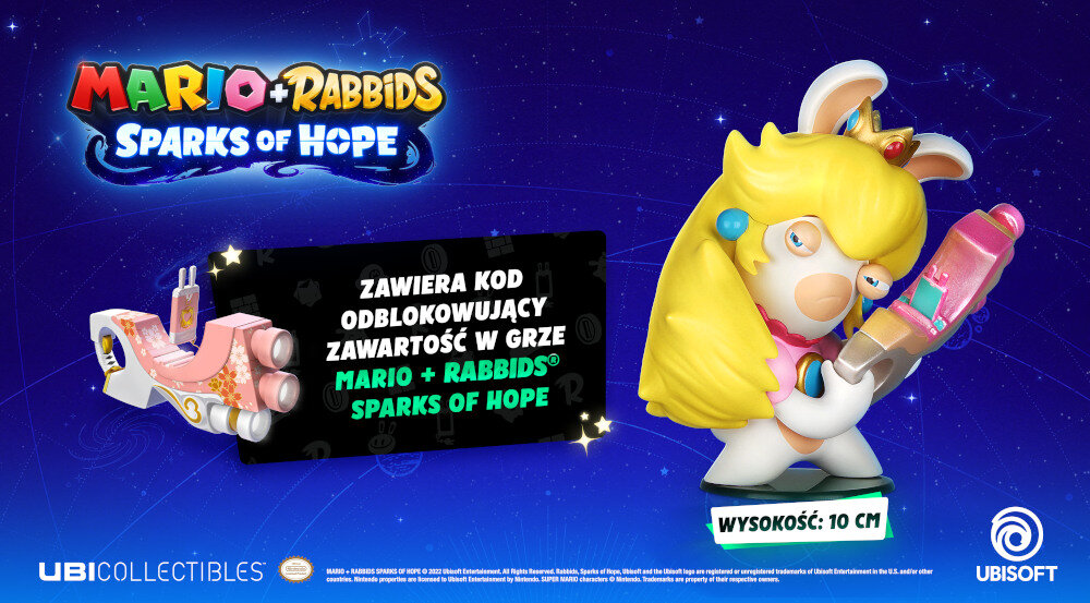 Figurka UBISOFT Mario + Rabbids Sparks of Hope kod skórka gra figurka