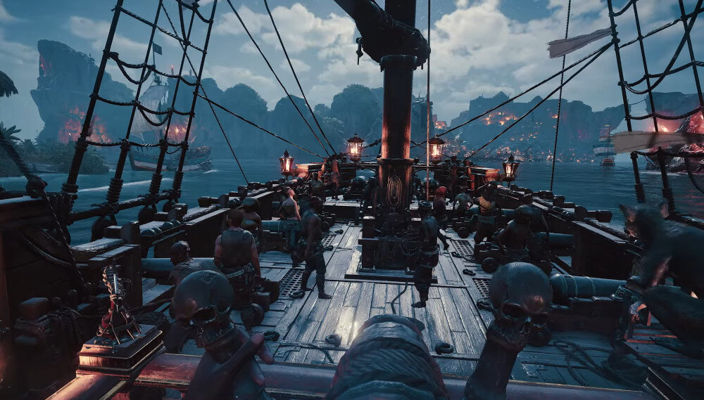 Skull & Bones piekło raj nieprzewidywalna woda fale dzikie zwierzęta