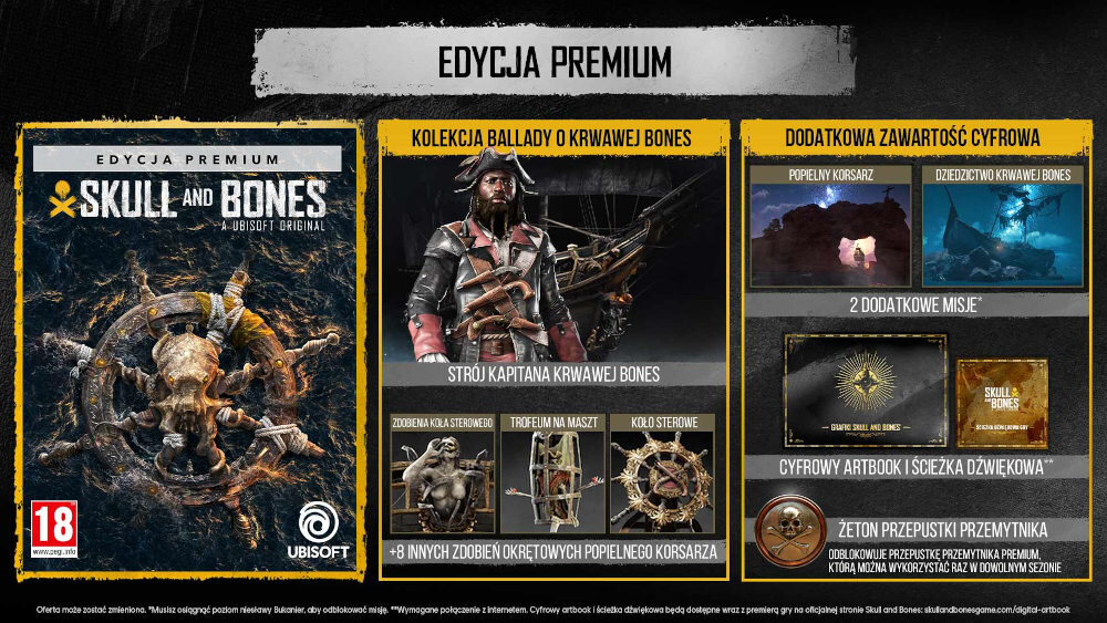 Skull & Bones bonus zamówienia przedpremierowe