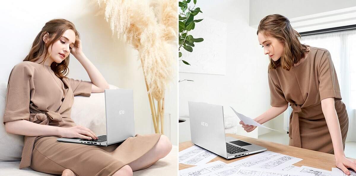 Laptop GIGABYTE Aero KE5-72EE734HP Elegancki design