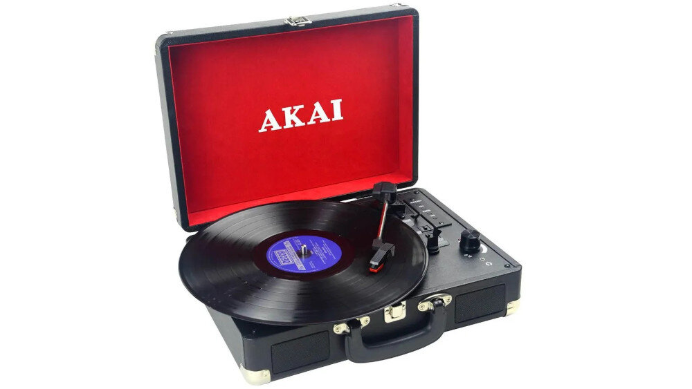 Gramofon AKAI ATT-E10 - design w stylu retro