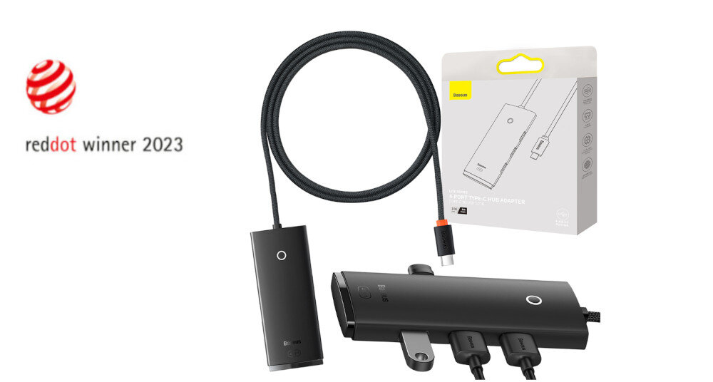 Hub BASEUS Lite Series 4in1 WKQX030401D reddot