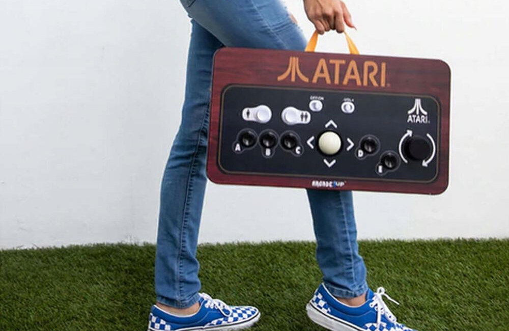 Konsola ARCADE1UP Atari solidny panel sterujacy lekkość multiplayer pojedynka