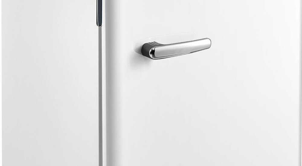 Lodówka MIDEA MDRD142SLF01 Retro 85cm Biała uchwyt