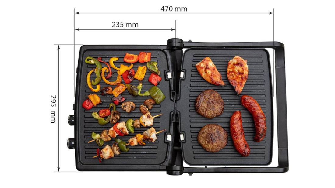 Grill elektryczny MPM MGR-12 zabezpieczenie przed otwarciem