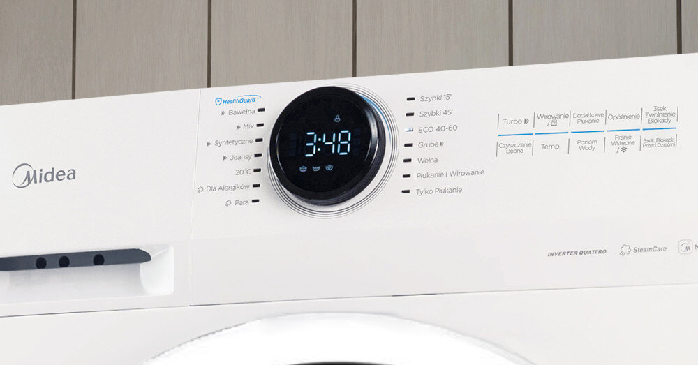 Pralka MIDEA MF200W80WB-PL pranie wstępne
