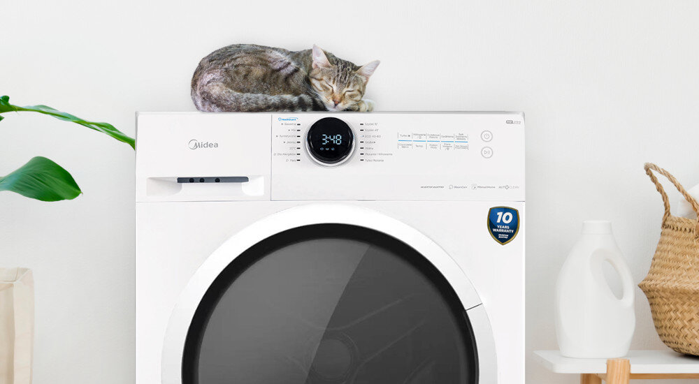 Pralka MIDEA MF200W80WB-PL cicha praca wyciszenie