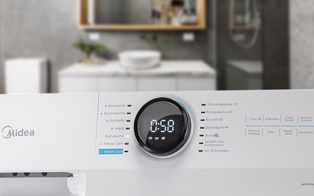 Pralka MIDEA MF200W80WB-PL pokrętło sterowanie