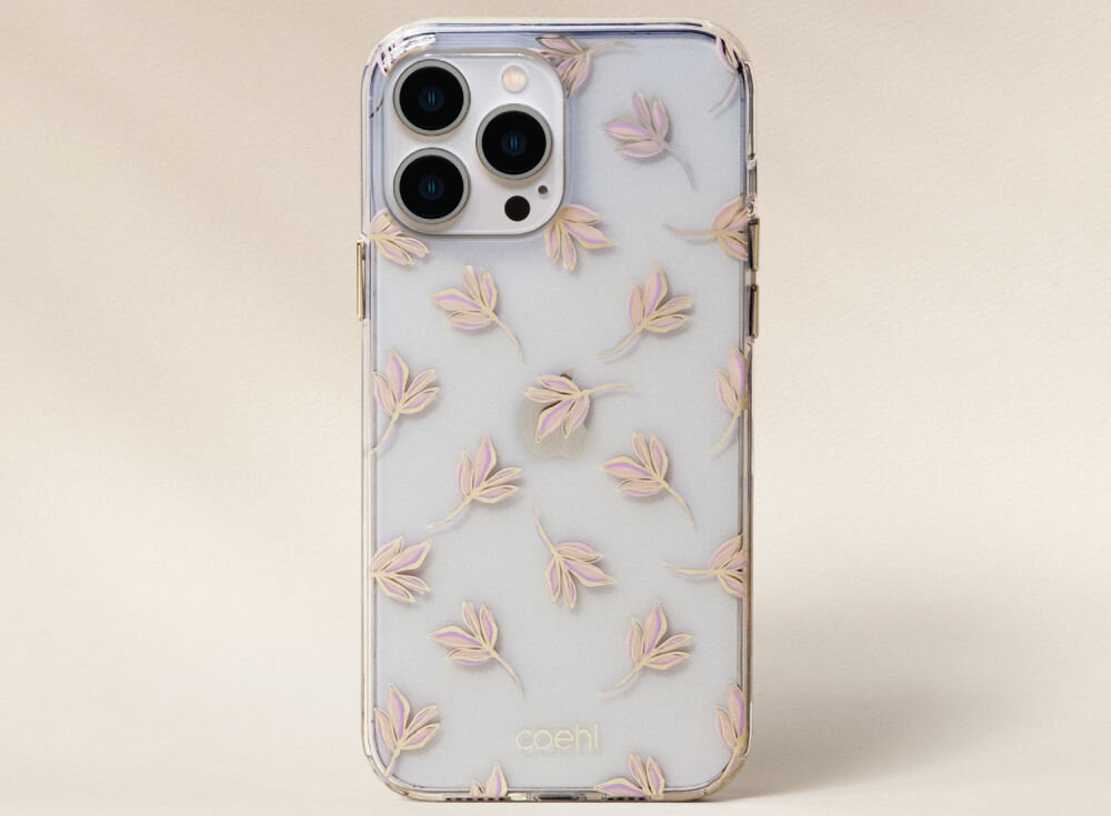 UNIQ Coehl Fleur etui na telefonie na jasnym tle