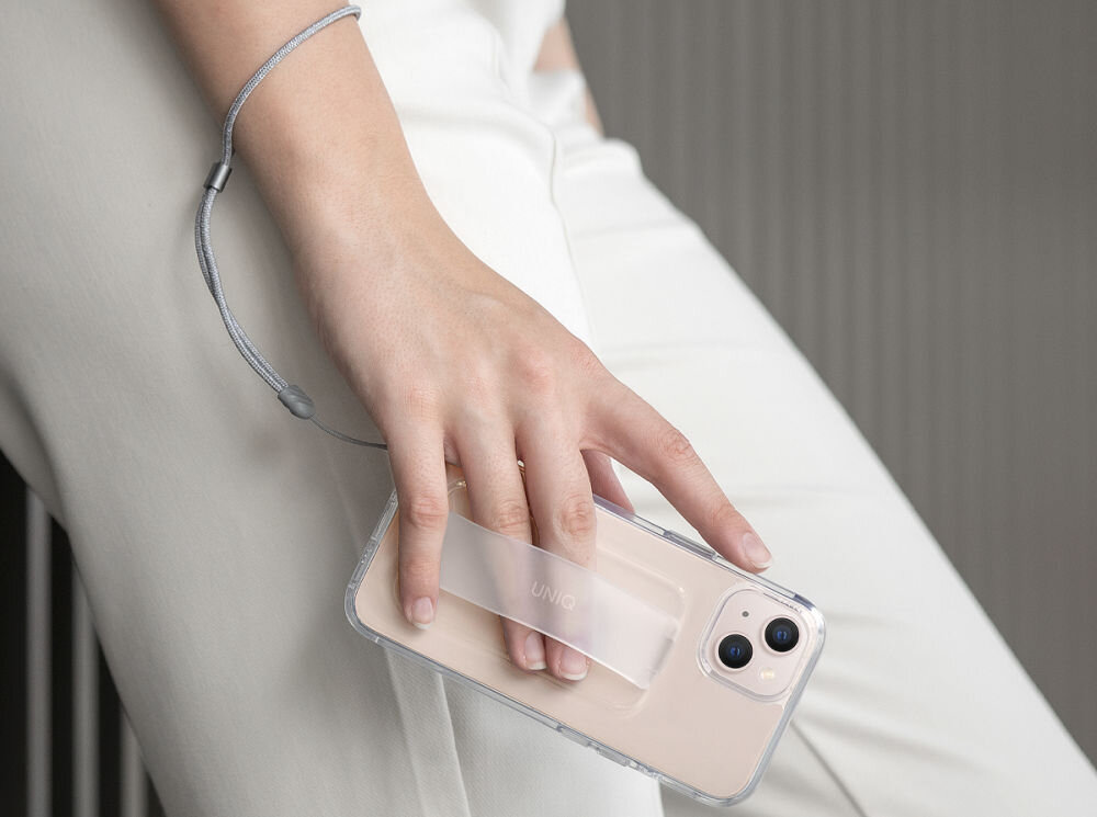 Etui UNIQ Heldro FlexGrip™ pasek nadgarstek zabezpieczenie przed upadkiem iPhone