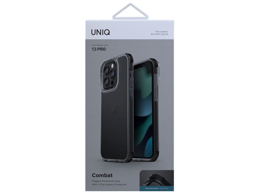 Etui UNIQ Combat wzmocnione narożniki 3-poziomowa struktura podniesione krawędzie