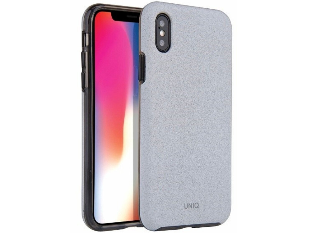 Etui UNIQ Lithos teksturowane wykończenie nowoczesny design iPhone X/Xs