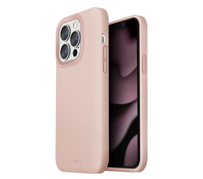 Etui UNIQ Lino silikonowe hybrydowe elegancka ochrona iPhone