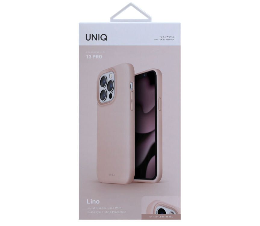 Etui UNIQ Lino silikonowa powierzchnia mikrofibra przyciski Soft Touch ochrona