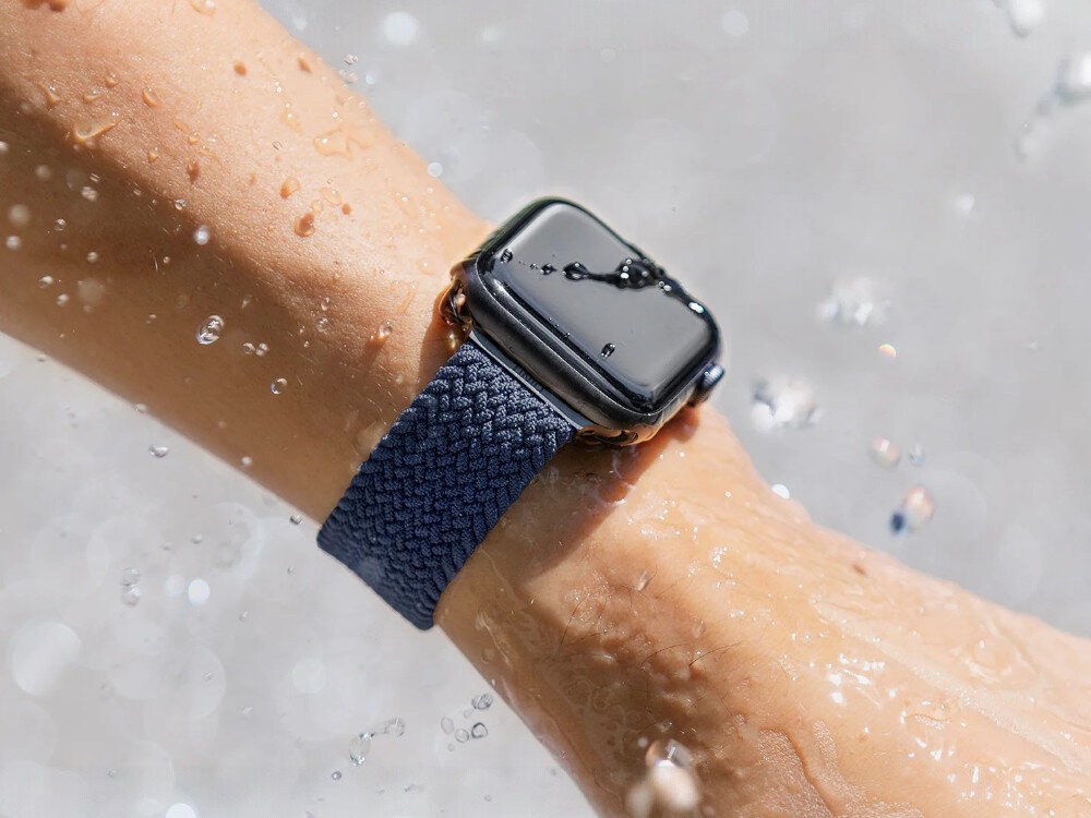 Pasek UNIQ Aspen DE do Apple Watch 1/2/3/4/5/6/7/8/9/SE/SE2 (42/44/45mm) Szary, UNIQ Aspen – gotowy do ruchu, Zegarek z paskiem na nadgarstku