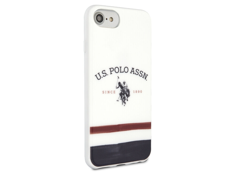 Etui US POLO ASSN Tricolor Pattern Collection TPU i poliwęglanu lekką konstrukcję Elastyczna ramka