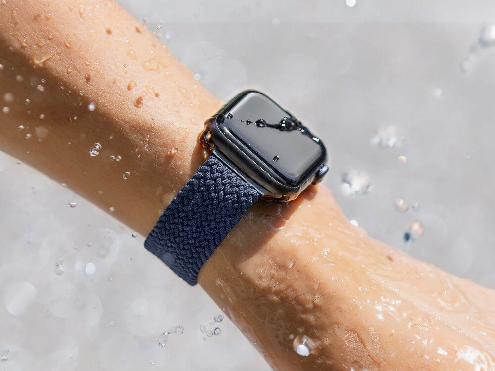 Pasek UNIQ Aspen DE do Apple Watch 1/2/3/4/5/6/7/8/9/SE/SE2 (42/44/45mm) Szary, UNIQ Aspen – gotowy do ruchu, Zegarek z paskiem na nadgarstku