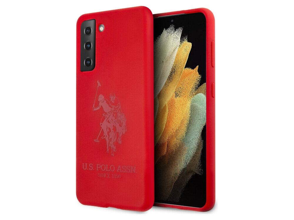 Etui US POLO ASSN Silicone On Tone - etui na telefonie od przodu i od tyłu