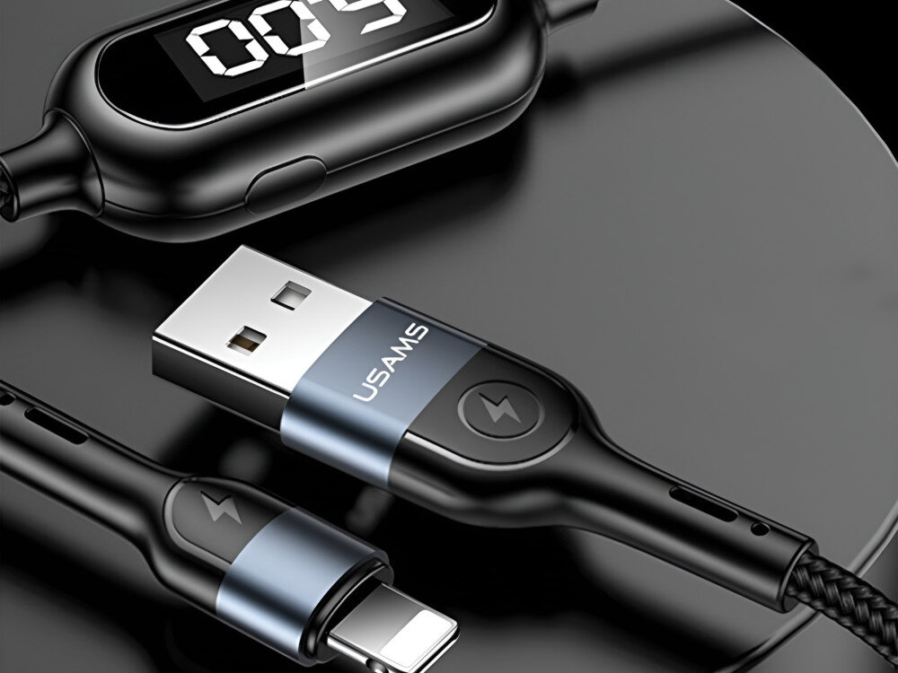 Kabel USB-Lightning USAMS U48 długości 1,2 m Apple Lightning Apple szybkie i bezpieczne ładowanie transmisję danych