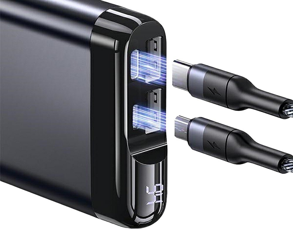Powerbank USAMS PB55 10000mAh smukly wygodny do noszenia do samolotu efektywny