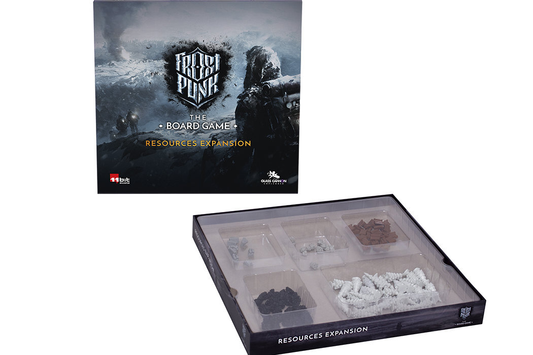 Gra planszowa REBEL Frostpunk:Resources Expansion zabawa chłód mróz postapo destrukcja rebelia świat decyzje konsekwencje