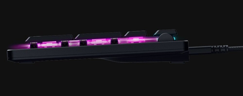 Klawiatura RAZER DeathStalker V2 przewodowe rozwiązanie łączność czas reakcji podświetlanie oprogramowienia wydajność obsługa wygoda zastosowanie