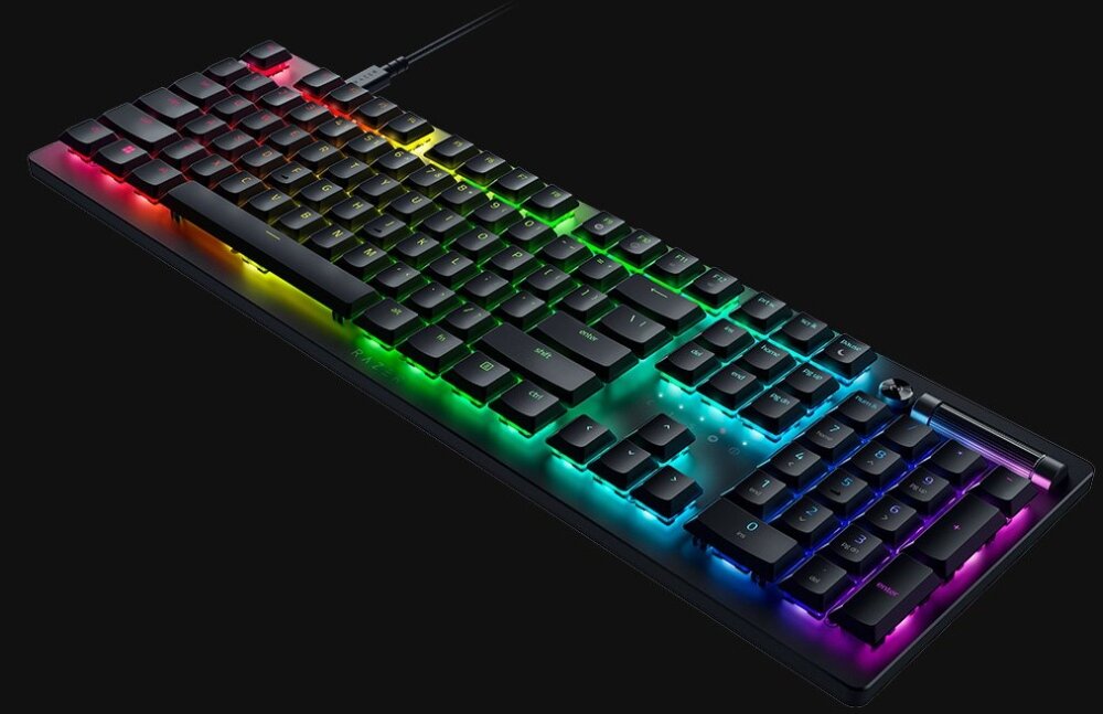 Klawiatura RAZER DeathStalker V2 przewodowe rozwiązanie łączność czas reakcji podświetlanie oprogramowienia wydajność obsługa wygoda zastosowanie