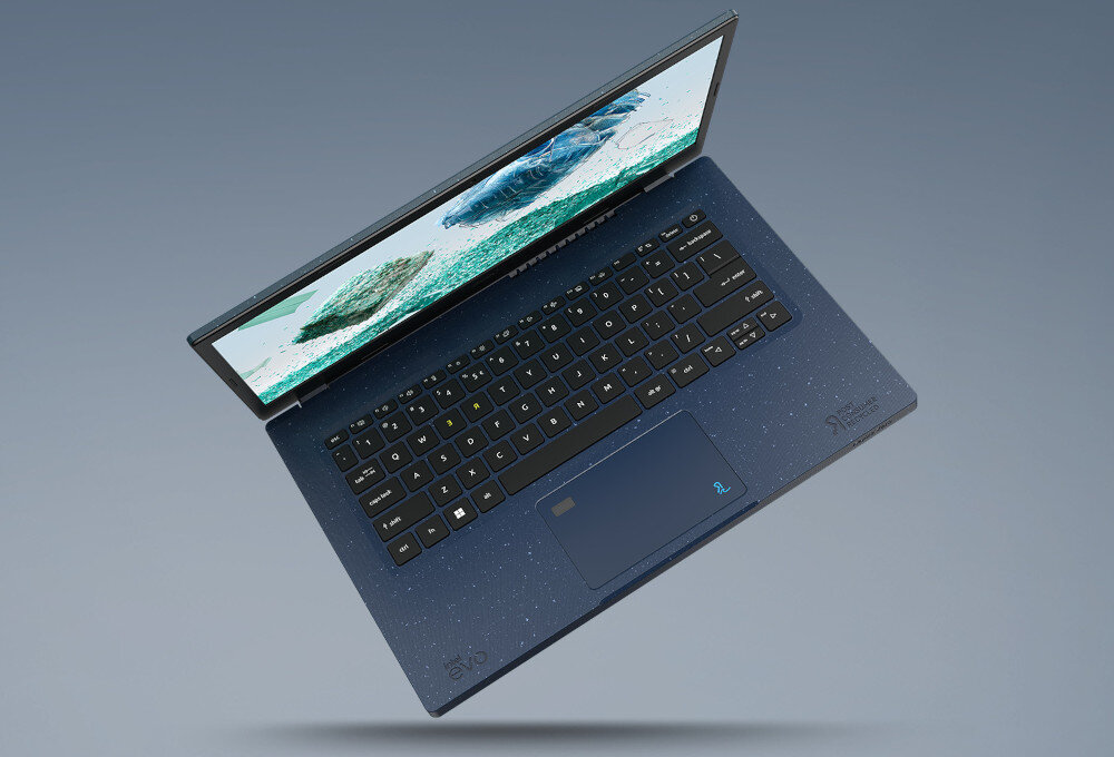 Laptop ACER Aspire Vero AV14-51-58V8 materiały wykonanie obudowa recykling