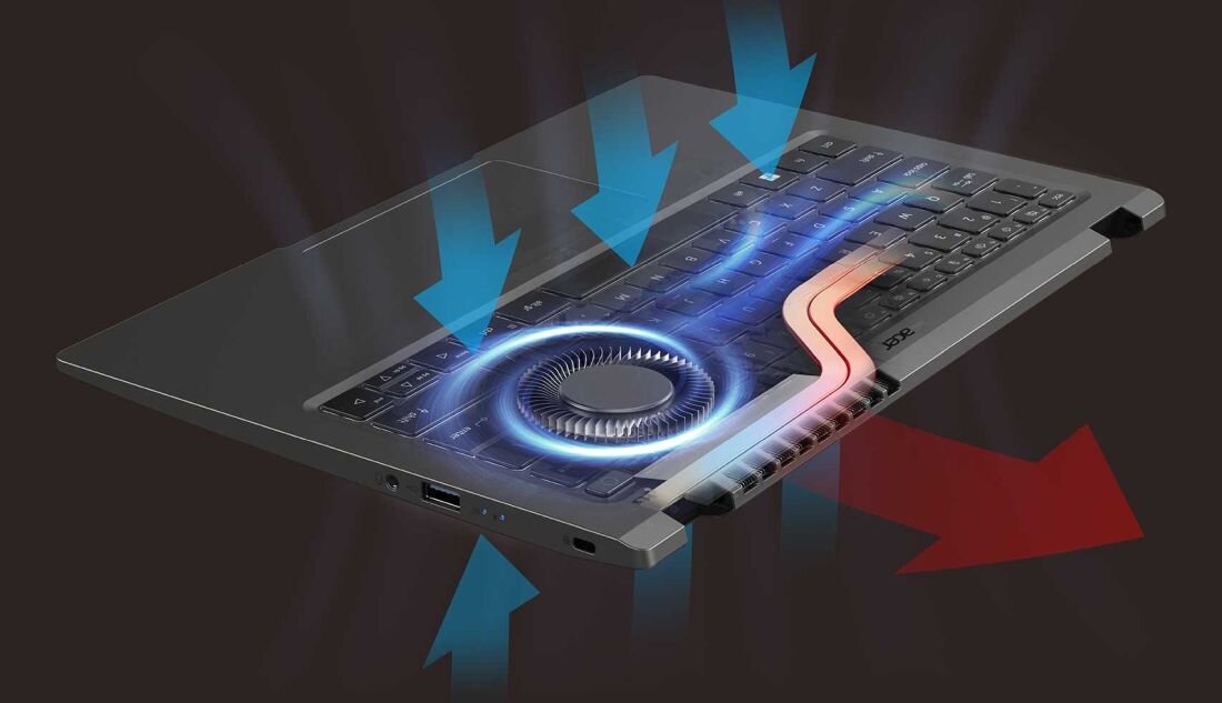 Laptop ACER Aspire 3 - system chłodzenia 