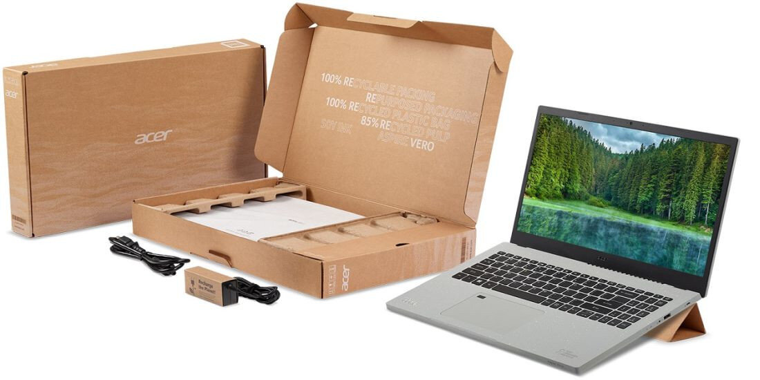 Laptop ACER Aspire Vero ekologiczne opakowanie
