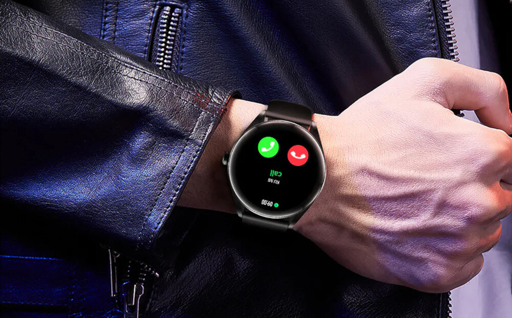 Smartwatch KUMI GW3 Czarny tryby sportowe krokomierz