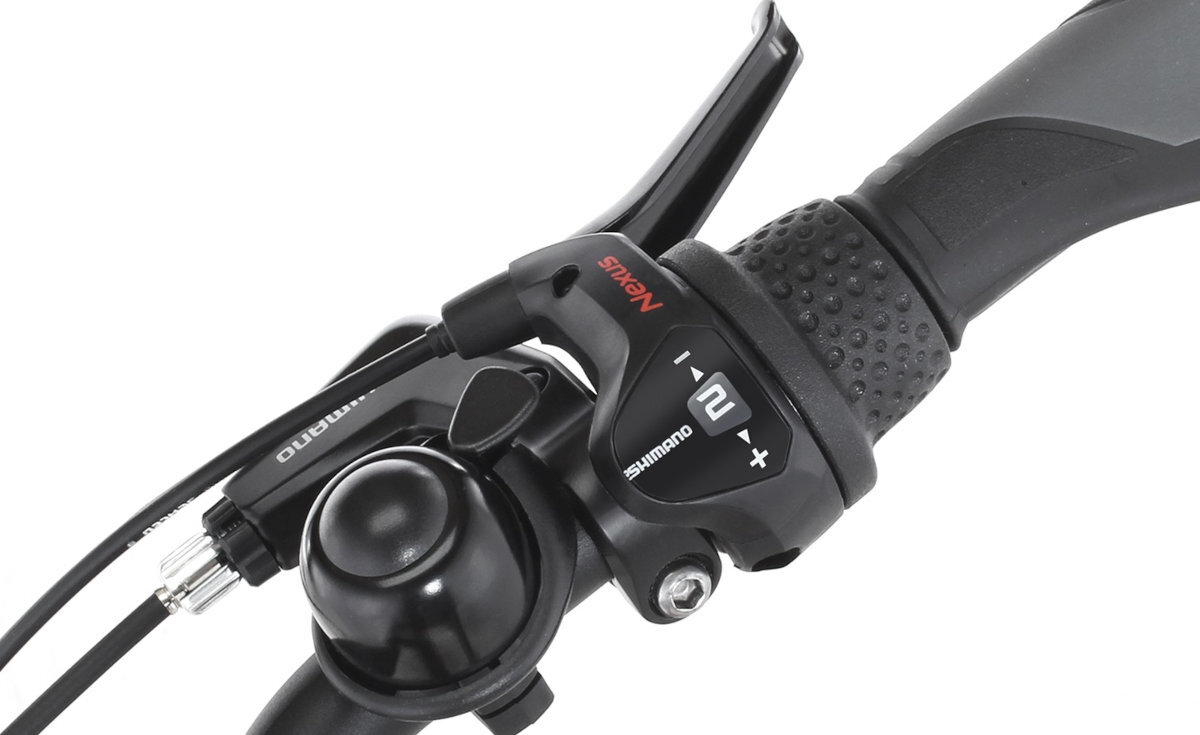 Rower elektryczny FISCHER Cita 1.0 U17 28 cali Czerwony Zielony wygodna kierownica