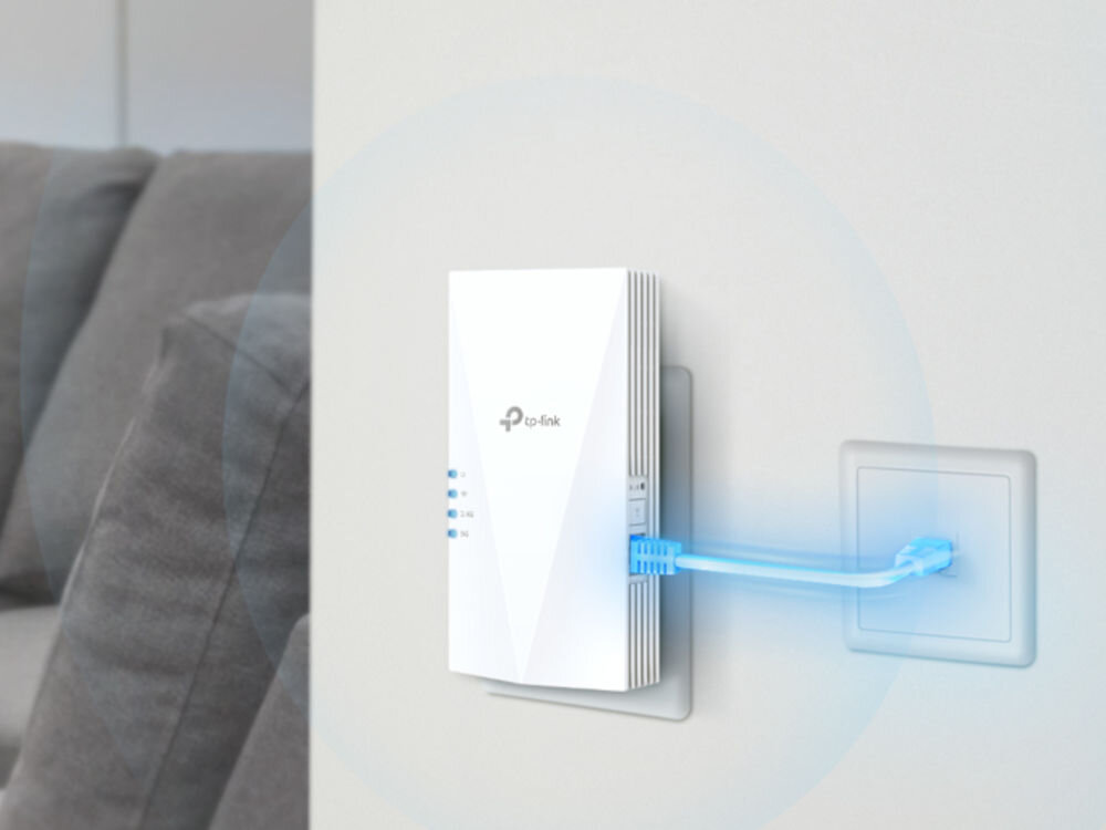Wzmacniacz sieci TP-LINK RE700X kabel Ethernet, dwuzakresowy punkt dostępowy