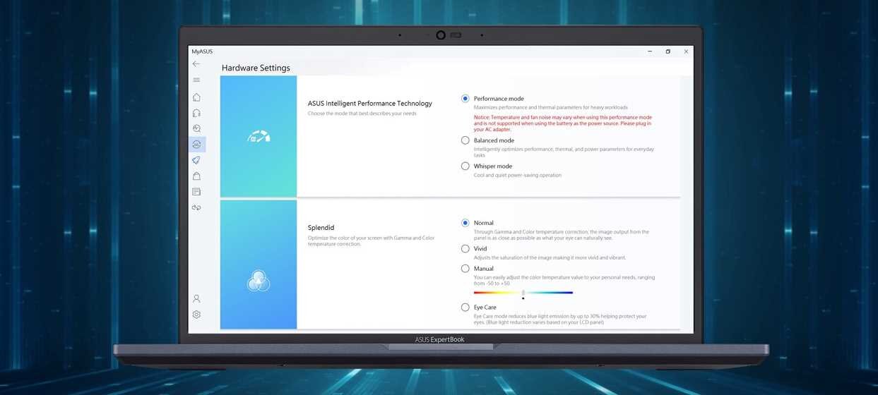 Laptop ASUS ExpertBook B1500 - Intelligent Performance Boost